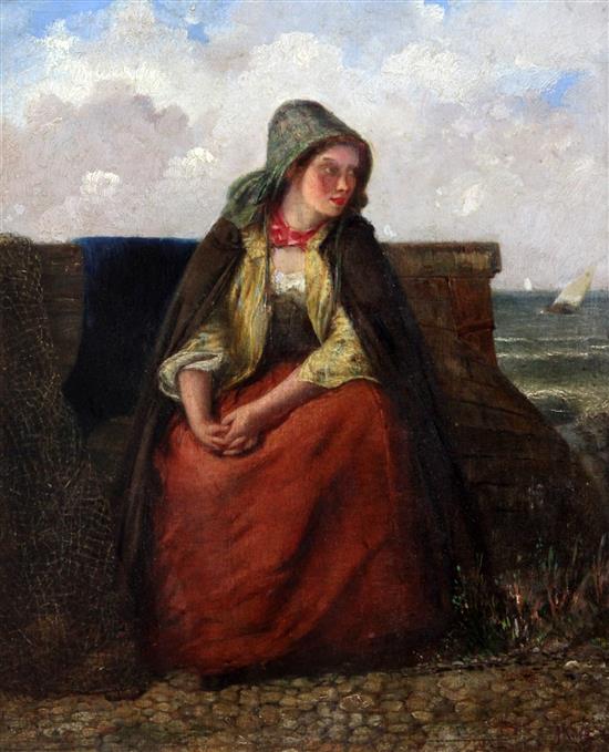 Haynes King (1831-1904) On the lookout, 12 x 10in.